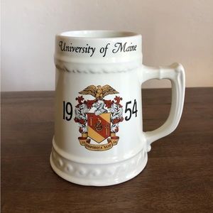 Vintage Theta Chi  1954 UNIVERSITY OF MAINE Ceramic Beer Stein HAC